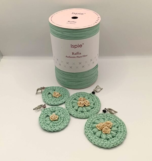 χειροποίητα σκουλαρίκια raffia 08-2