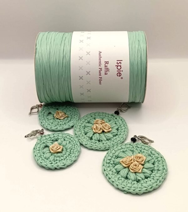 χειροποίητα σκουλαρίκια raffia 08-3