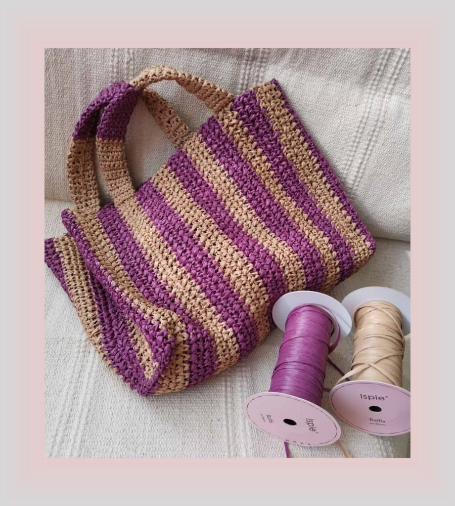 Bag raffia summer